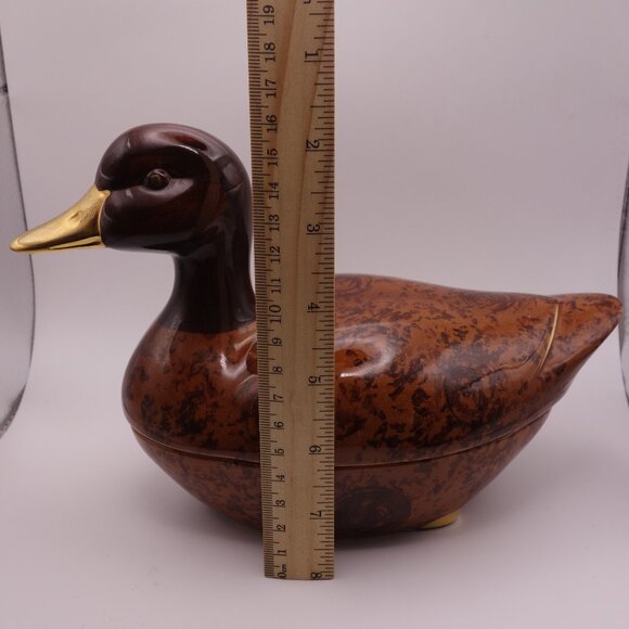 Michel Caugant Ceramic Duck Storage Container - Picture 10 of 16